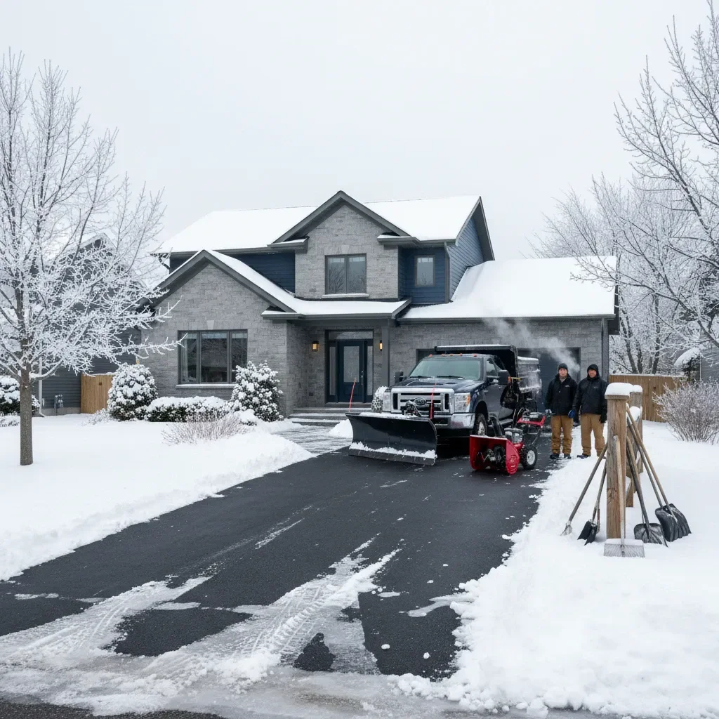 Professional Snow removal service by Elite Landscaping Fredericton in Fredericton